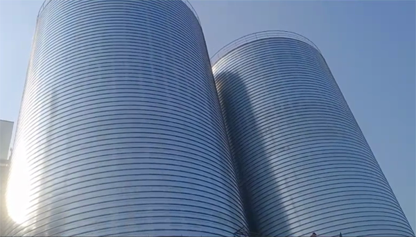 吴忠2座混凝土高架卷板仓